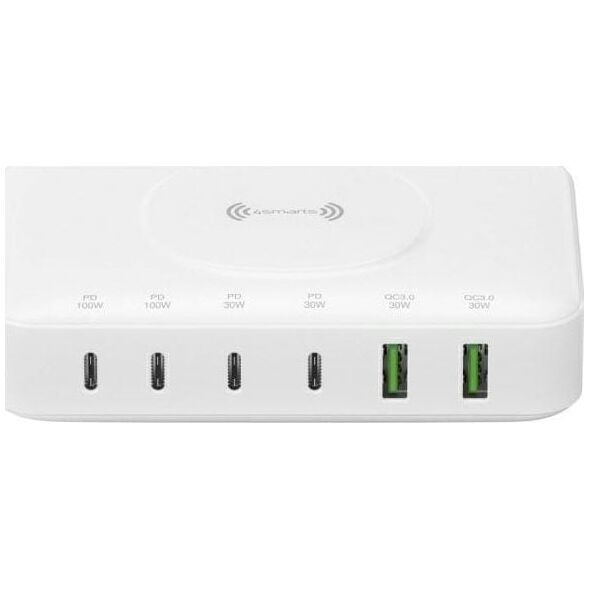 Ładowarka 4smarts 4smarts 7in1 GaN Ladestation 100W Wireless Charger, weiß