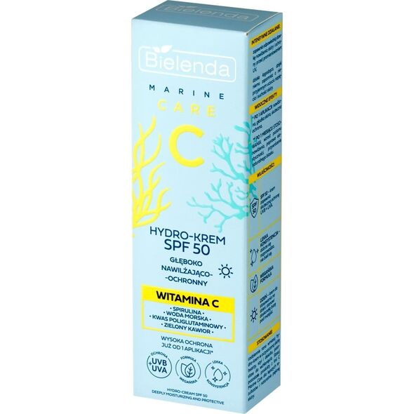 Bielenda Marine Care C Nawilżająco-ochronny hydro-krem SPF 50 na dzień 40 ml