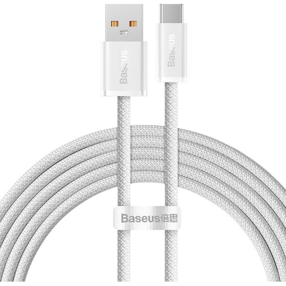 Kabel USB Baseus USB-A - USB-C 2 m Biały (CALD000702)