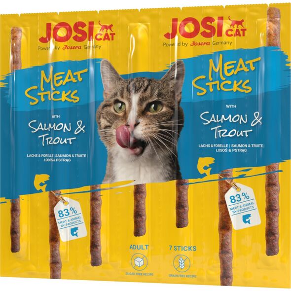 JosiCat JosiCat Meat Sticks z łososiem i pstrągiem