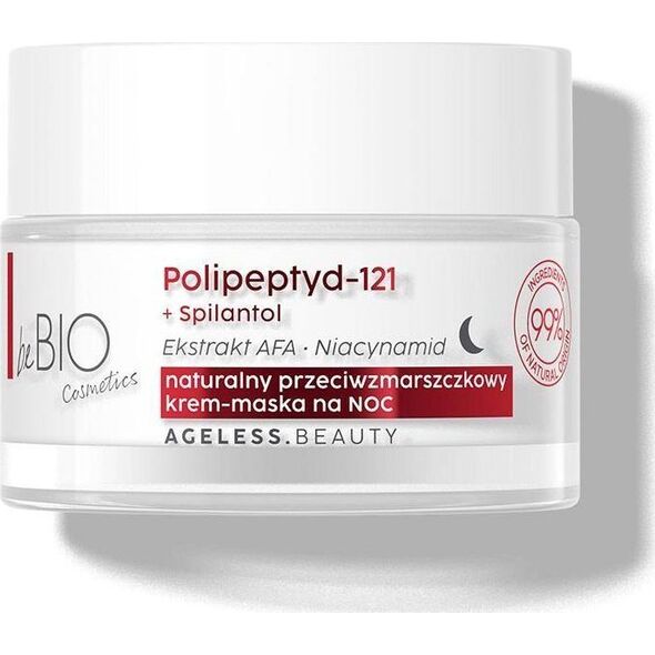 BeBio Ageless Beauty naturalny przeciwzmarszczkowy krem-maska na noc 50ml