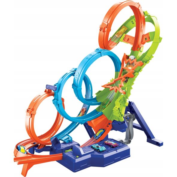 Hot Wheels Hot Wheels Action Poczwórna pętla kraks zestaw (HXR70)