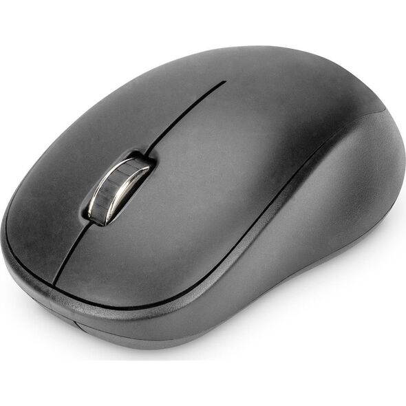 Mysz Digitus Mysz bezprzewodowa DIGITUS optyczna 1200 DPI 3 przyciski 2,4 GHz, czarna silent