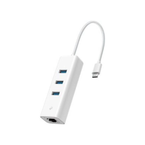 HUB USB TP-Link TP-LINK UE330C USB 3.0 Type-C to Gigabit Ethernet Network Adapter with 3-Port USB 3.0 Type-A Hub