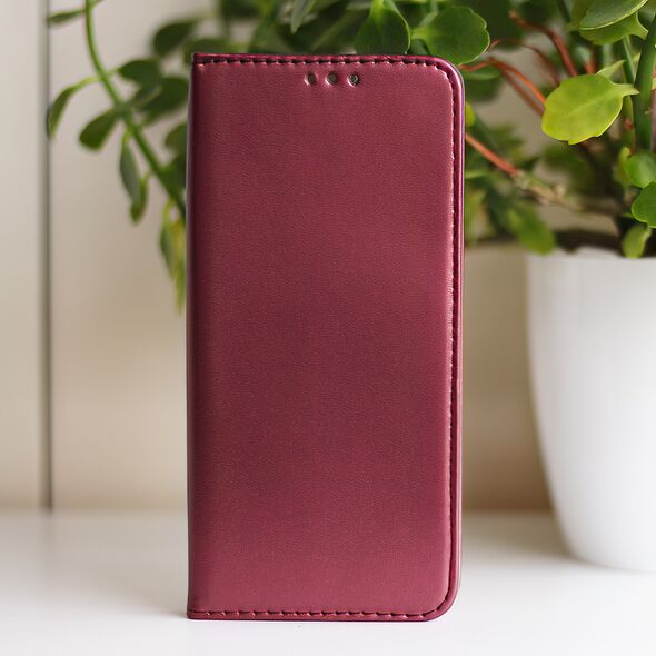Smart Magnetic case for Samsung Galaxy A06 burgundy 5906961913814