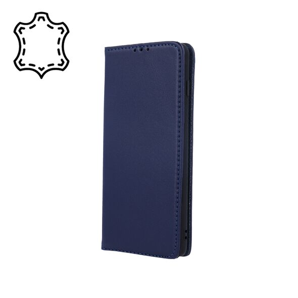 Genuine Leather Smart Pro for Samsung Galaxy S24 FE navy blue 5906961933867