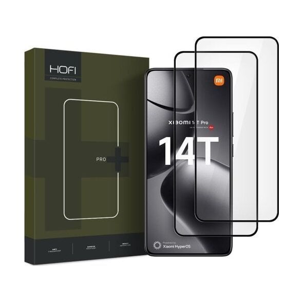 Hofi Szkło hartowane Hofi Glass Pro+ Xiaomi 14T / 14T Pro Black [2 PACK]