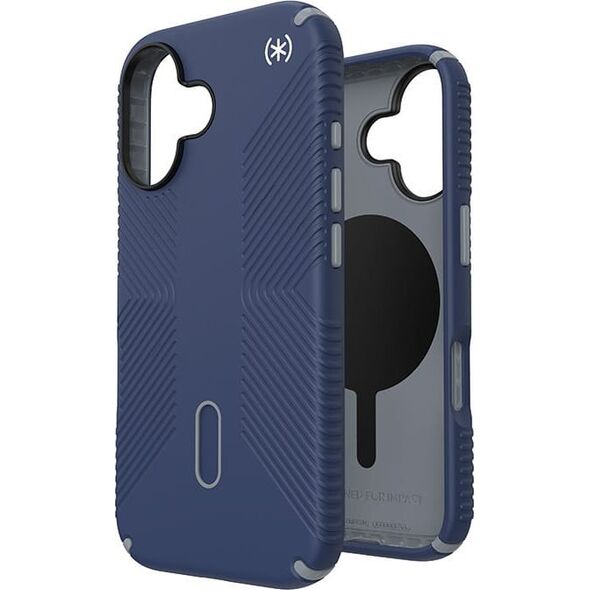 Speck Speck Presidio2 Grip ClickLock & MagSafe - Etui iPhone 16 (Coastal Blue / Dust Grey / White)
