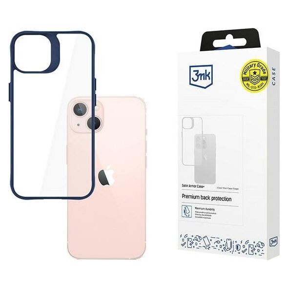 3MK Apple iPhone 15 - 3mk Satin Armor Case+ Blue