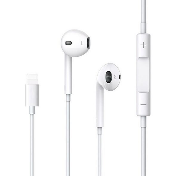 USAMS Earphones stereo EP-24 Lightning Apple iPhone 7/8/X/XS/XS Max/XR white HSEP2401