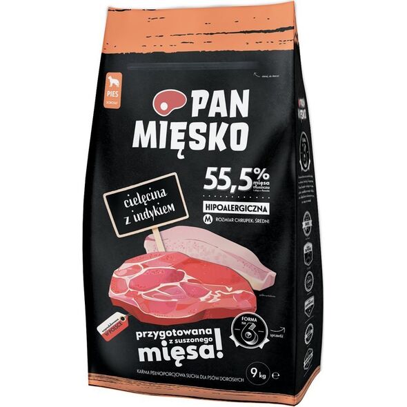 Pan Mięsko Cielęcina z indykiem chrupki M 9kg