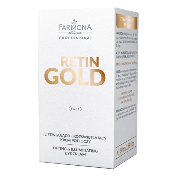 Farmona Farmona RETIN GOLD Liftingująco - rozświetlający krem pod oczy 50ml.