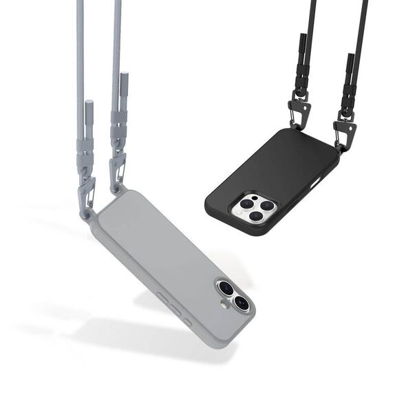 Case IPHONE 16 PRO Tech-Protect Magnecklace MagSafe Crayon gray 5906302311958