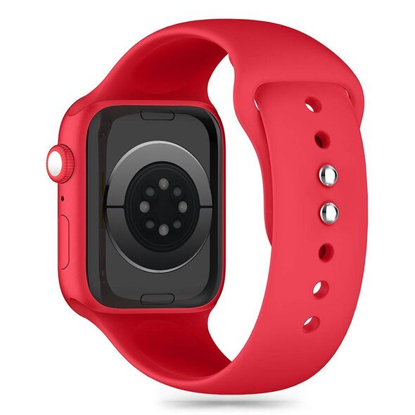Strap for APPLE WATCH 6 / 7 / 8 / 9 / 10 / SE / ULTRA 1 / 2 (44 / 45 / 46 / 49 MM) Tech-Protect Silicone red 5906302375233