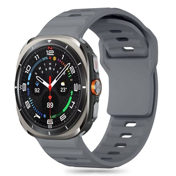 Strap for SAMSUNG GALAXY WATCH ULTRA (47MM) Tech-Protect Silicone Crayon gray 5906302376469