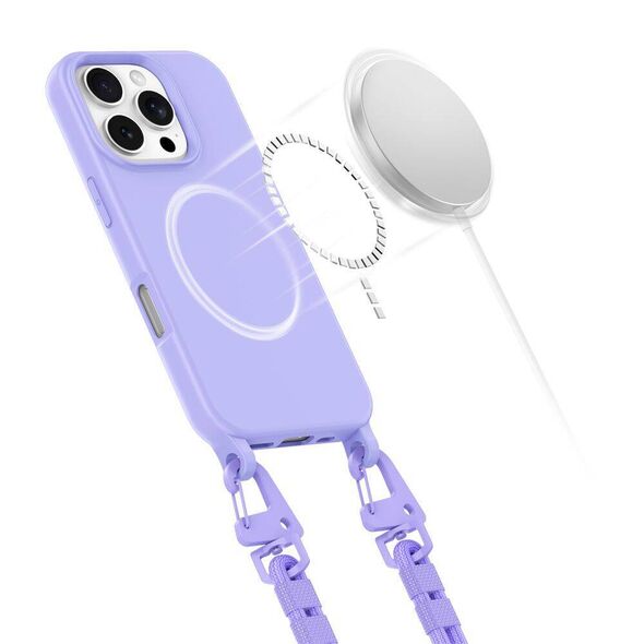Case IPHONE 16 PRO MAX Tech-Protect Magnecklace MagSafe lavender 5906302375943