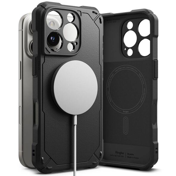 Case IPHONE 16 PRO Ringke Rugged Gear Magnetic MagSafe black 8800274963771