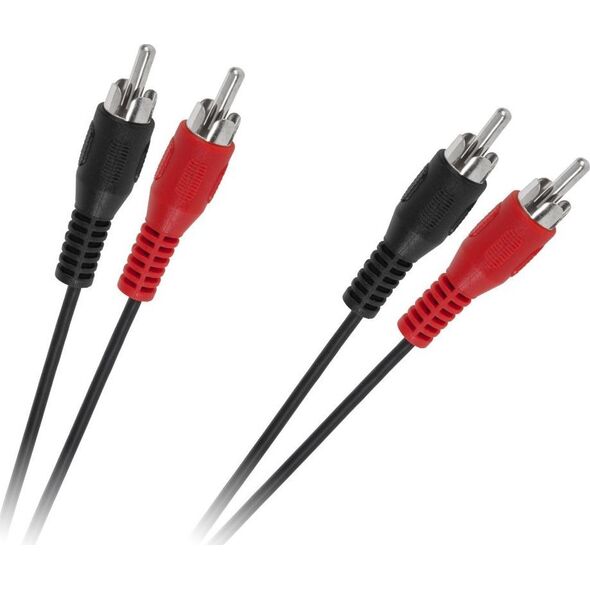 Kabel RCA (Cinch) x2 - RCA (Cinch) x2 1.8m czarny (KPO2610-1,8)