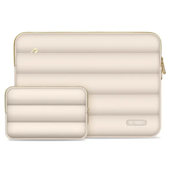 Tech-Protect Puffy Laptop 13-14 case + accessory bag Sand