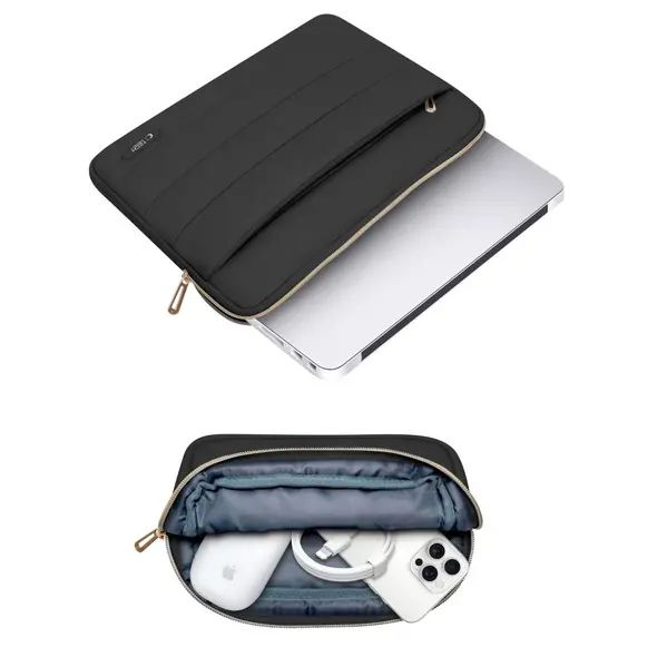 Tech-Protect Puffy Laptop 13-14 case + accessory bag Black