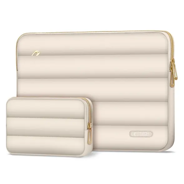 Tech-Protect Puffy Laptop 15-16 case + accessory bag Sand