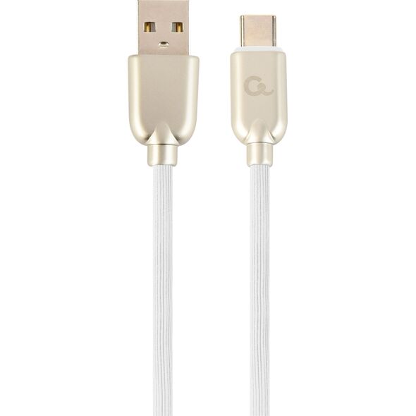 Kabel USB Gembird USB-A - USB-C 1 m Biały (CC-USB2R-AMCM-1M-W)