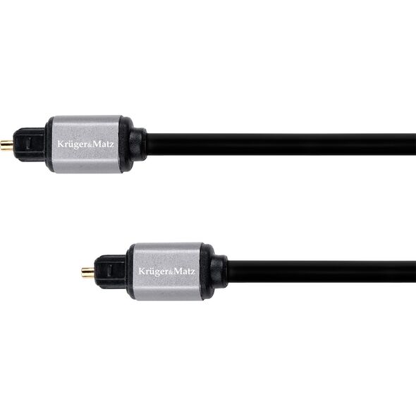 Kabel Kruger&Matz Toslink - Toslink 1m czarny (KM1220)