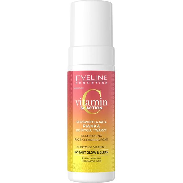 Eveline Vitamin C 3X Action Rozświetlająca pianka do mycia twarzy 150ml