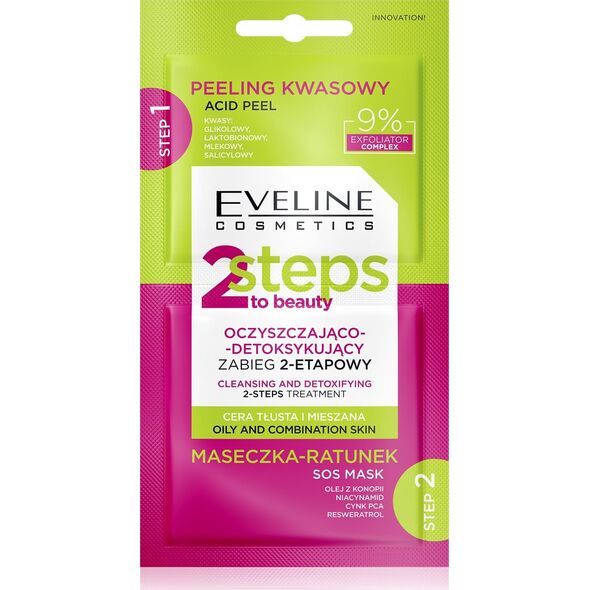 Eveline EVELINE 2 STEPS TO BEAUTY Zabieg oczysz-det. 2x4ml