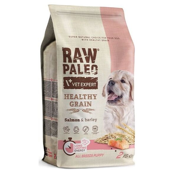VetExpert VetExpert Raw Paleo Healthy Grain Salmon&Barley Puppy - Karma sucha dla psów - 2kg
