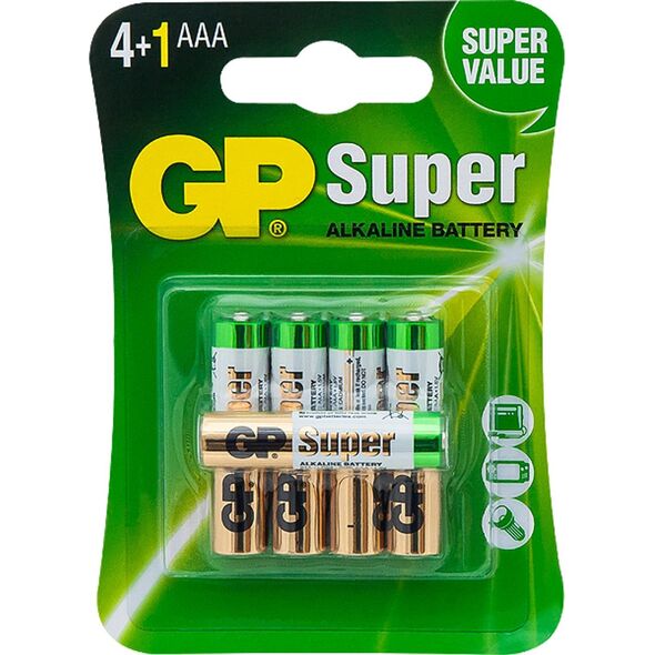 GP Recyko Bateria alkaliczna AAA/LR03 GP ReCyko Super Alkaline G-TECH - 5 sztuk