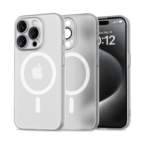 Tech-Protect TECH-PROTECT MAGSLIM MAGSAFE IPHONE 15 PRO MATTE/WHITE