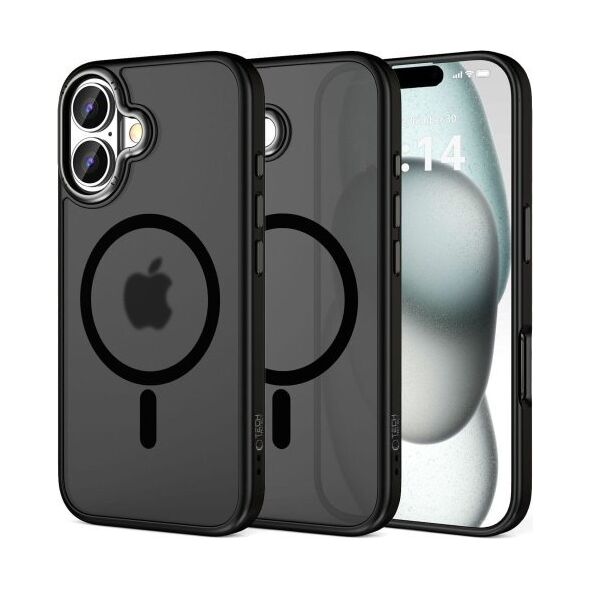 Tech-Protect TECH-PROTECT MAGEDGE MAGSAFE IPHONE 16 MATTE BLACK/GUNMETAL