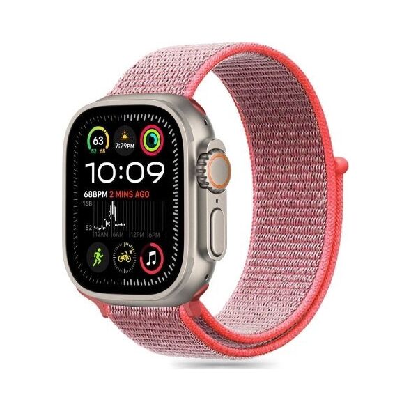 Tech-Protect TECH-PROTECT NYLON APPLE WATCH 6 / 7 / 8 / 9 / 10 / SE (40 / 41 / 42 MM) HOT PINK