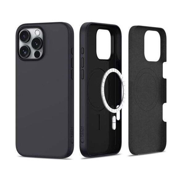 Tech-Protect TECH-PROTECT SILICONE MAGSAFE IPHONE 16 PRO MATTE BLACK