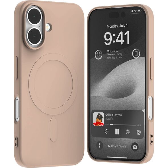 Mercury Mercury MagSafe Semi-Silicone iPhone 16 6,1" różowo-piaskowy /pink sand