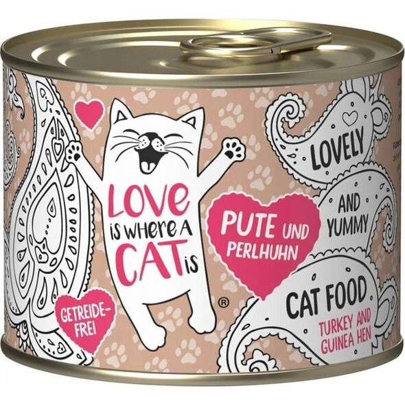 Love is where a cat is Love is where a cat is® z indykiem i perliczką 200g