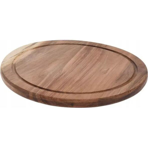 Deska do krojenia Excellent Houseware Deska do krojenia drewniana akacja, okrągła, Ø 25 cm