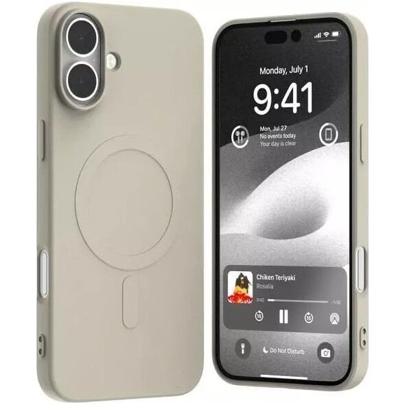 Mercury Mercury MagSafe Semi-Silicone iPhone 16 Plus 6,7" kamienny/stone