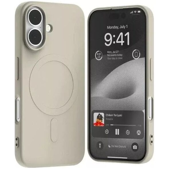 Mercury Mercury MagSafe Semi-Silicone iPhone 16 6,1" kamienny/stone
