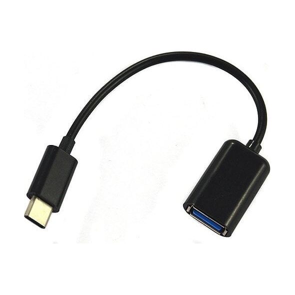 Adapter USB . ADAPTER HOST OTG USB TYP C TYP-C PRZEJŚCIÓWKA CZARNY