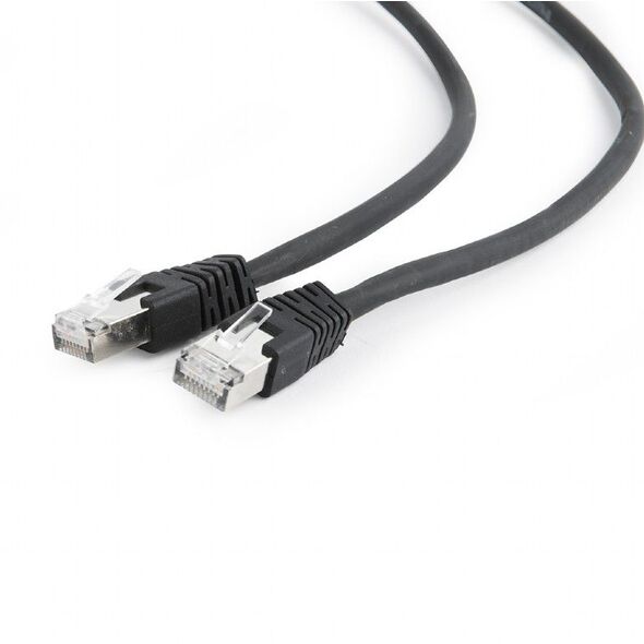 Gembird RJ-45/RJ-45, kat.6A, S/FTP, czarny, 5m (PP6A-LSZHCU-BK-5M)