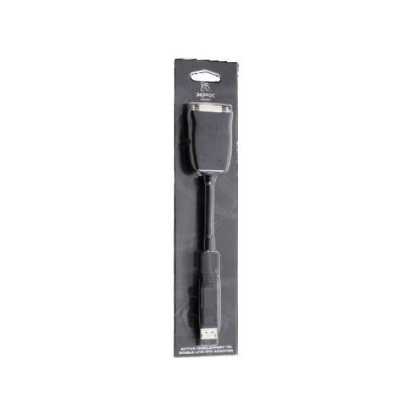 Adapter AV XFX DisplayPort - DVI-I czarny (MA-AP01-PD1K) 364282 778656053519