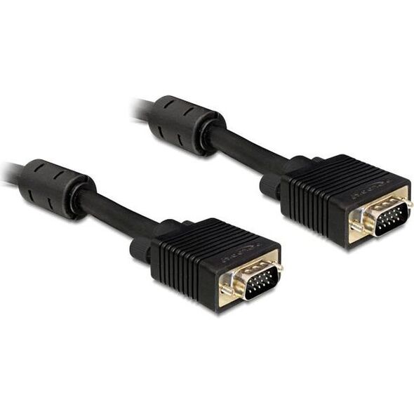 Kabel Delock D-Sub (VGA) - D-Sub (VGA) 2m czarny (82557) 462894 4043619825578