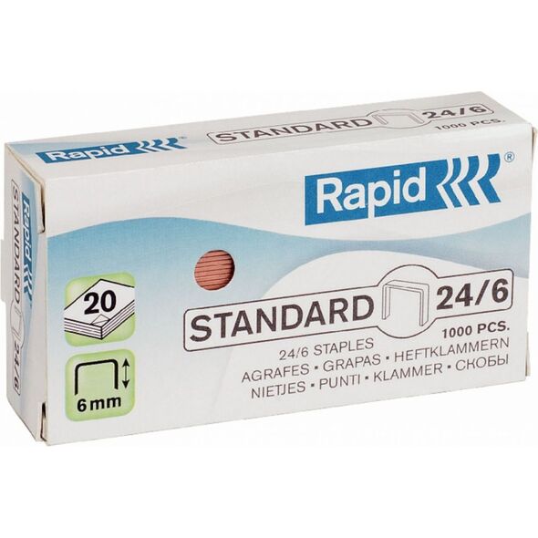 Esselte Zszywki Rapid Standard 26/6, 1000 szt. (24861300) 486404 7313468613006