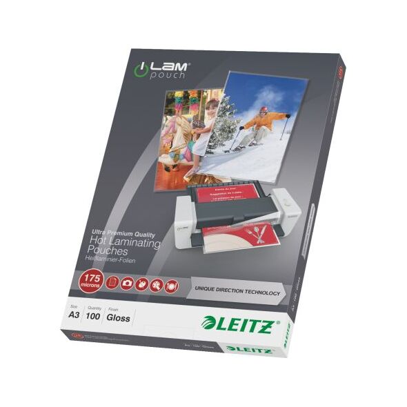 Leitz Folia do laminacji na gorąco iLAM A3, UDT, 100szt. (10K274D) 651314 4002432397747