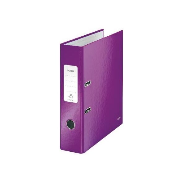 Segregator Leitz 180° Wow dźwigniowy A4 80mm fioletowy (10K302D) 651463 4002432104048