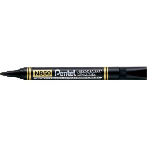 Marker permanentny N850 okrągła końcówka czarny (42K053A) 651723 4902506071361