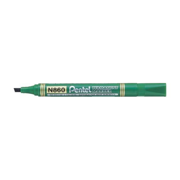 Marker permanentny N860 ścięta końcówka zielony (42K054D) 651730 4902506070494