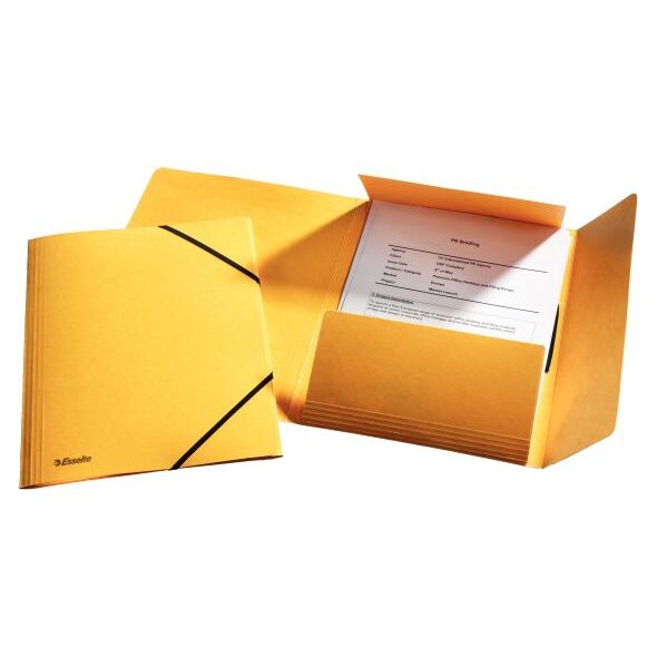 Esselte Teczka z gumką narożną A4 preszpanowa żółty (10K017M) 651777 5902812265910